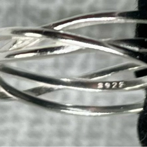 NWT Sterling Silver 925 Twisted Cuff Ring-OS Intertwined Silver Design
MSRP $45 - Picture 10 of 12
